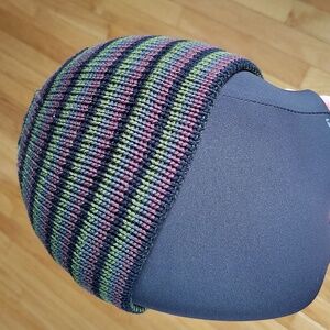 Striped Knit Beanie (Unisex) Y2K and 90s